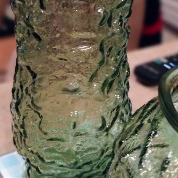 Vintage 1970's E O Brody green bowl and 2 matching vases - Picture 4 of 4